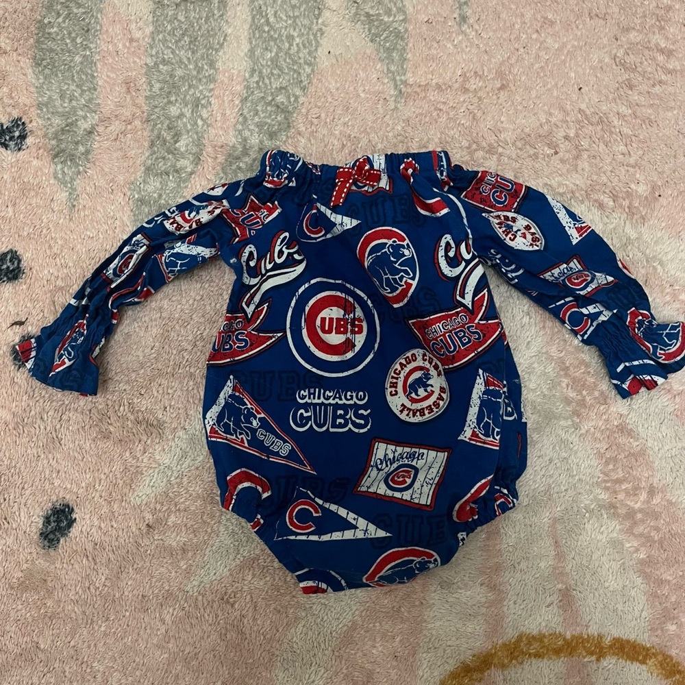 Chicago Cubs Baby Romper